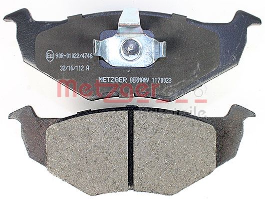 METZGER 1170023 Bremsbelagsatz, Scheibenbremse